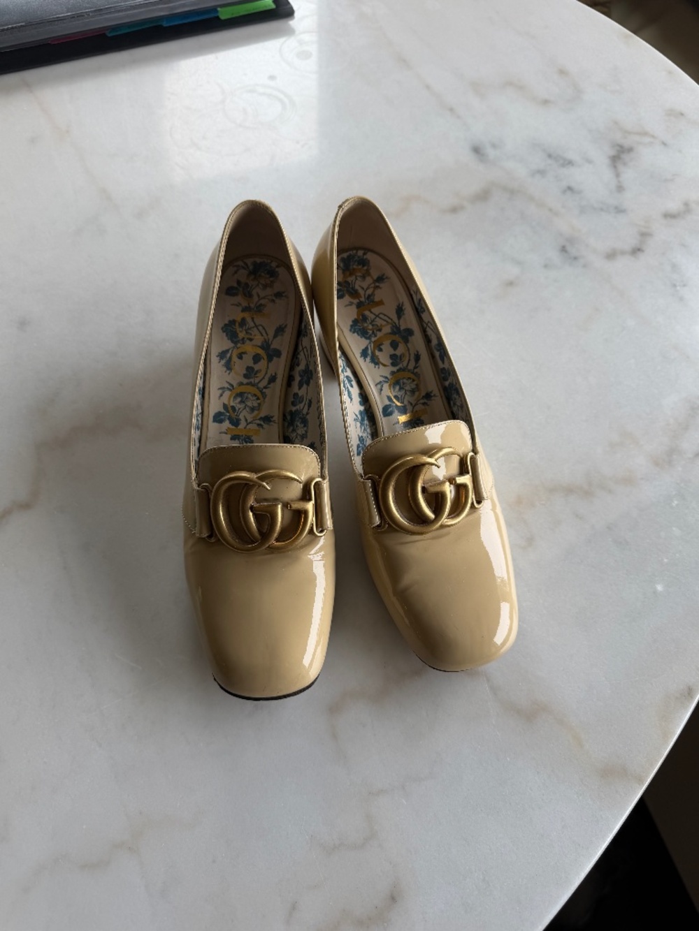 GUCCI Malaga Patent Leather Heels